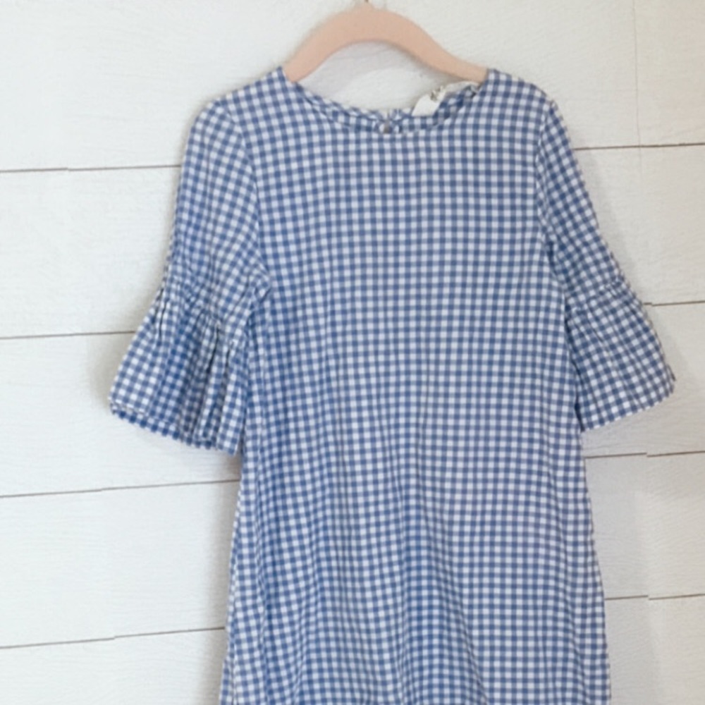 H&M Blue Gingham Girls Dress